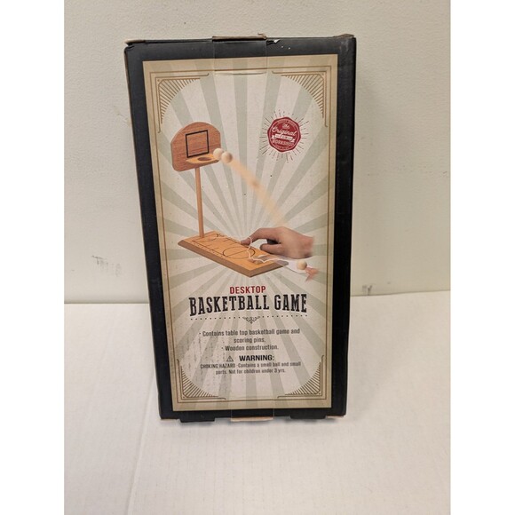 NEW Grand Star Industrial Wooden Desktop Mini Basketball Game Portable Gift Toy - Picture 2 of 5